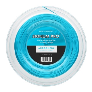 Signum Pro Tennissaite Andromeda (Trwałość+Kontrola/Moc) niebieska 200m rolka
